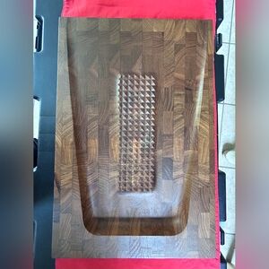 Vintage MCM Digsmed Denmark Large Teak Carving Serving Board Dated 1960s